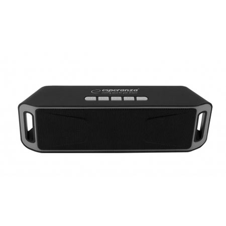 Zvučnik BLUETOOTH ESPERANZA FOLK, FM radio, microSD, USB, black gray, EP126KE