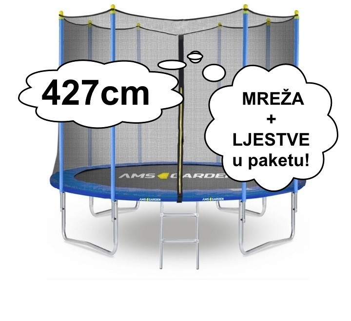 TRAMPOLINA 427 CM AMS GARDEN