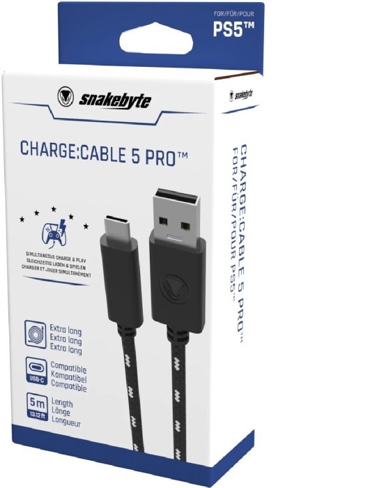 Official USB Kabal PS5  za punjenje 5m - snakebyte PS5 CHARGE:CABLE 5 PRO™ (5M)